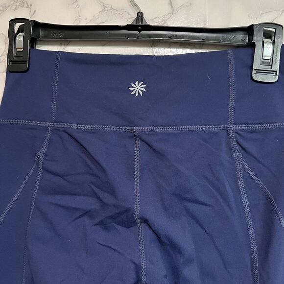 Athleta Navy Wide Leg Flare Leggings Size S/P - Picture 3 of 6